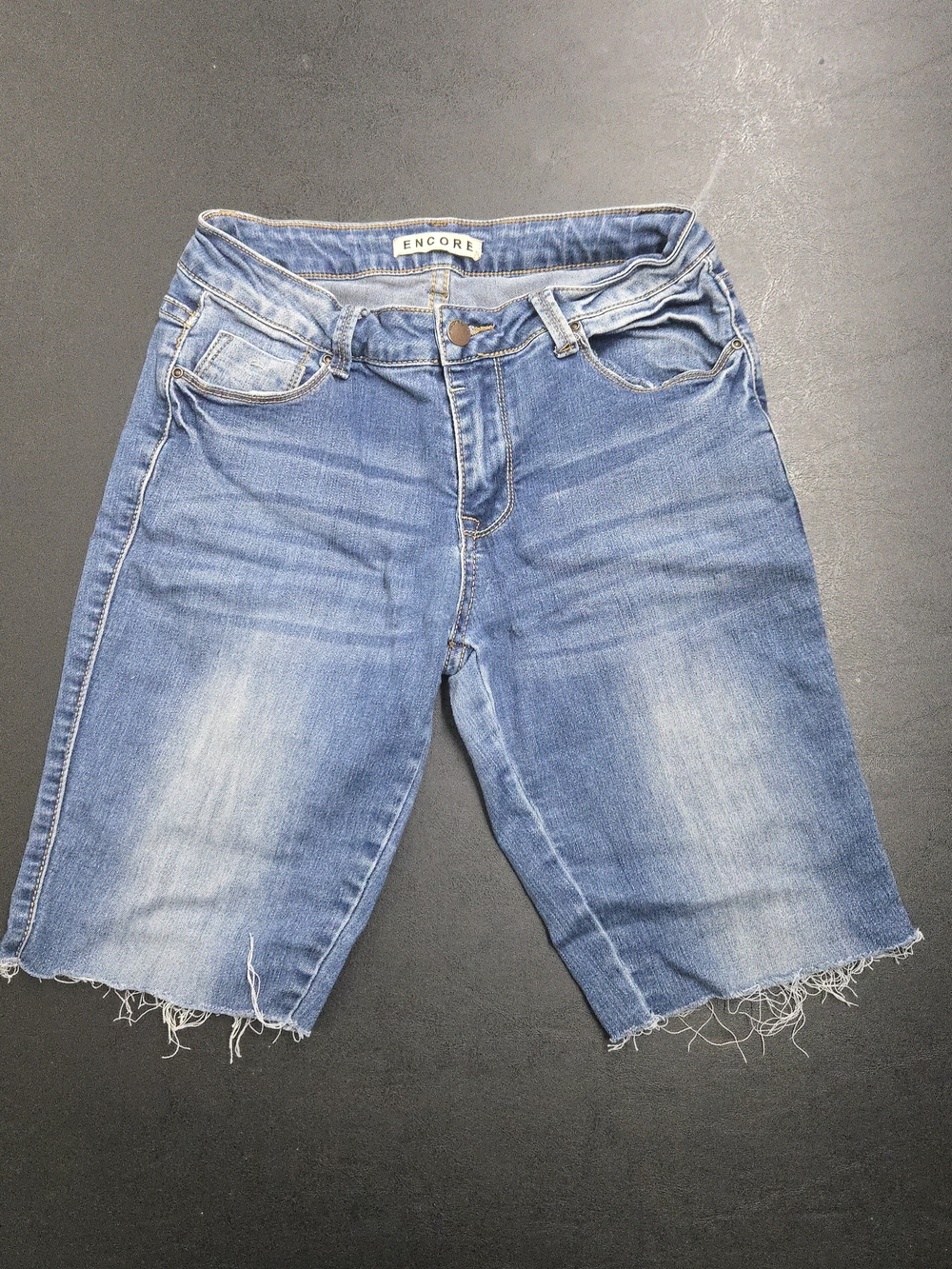 Encore Jeans Women's Blue Denim Bermuda Jeans
